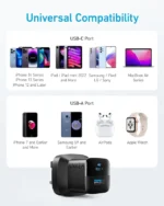 شارژر دیواری 33 وات انکر Anker 323 Charger 33W B2331K11 UK + مبدل پریز هدیه - Image 3