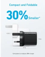 شارژر دیواری 30 وات انکر Anker 312 Charger 30W A2640 UK + مبدل پریز هدیه - Image 5