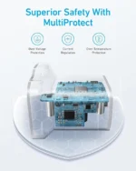 شارژر دیواری 30 وات انکر Anker 312 Charger 30W A2640 UK + مبدل پریز هدیه - Image 6