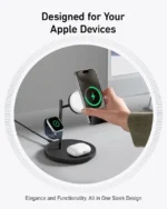شارژر وایرلس 15 وات مگ سیف 3 در 1 انکر Anker MagGo Wireless Charging Station 3-in-1 Stand B25M3311 - Image 6