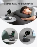 شارژر وایرلس 15 وات مگ سیف 3 در 1 انکر Anker MagGo Wireless Charging Station 3-in-1 Stand B25M3311 - Image 8