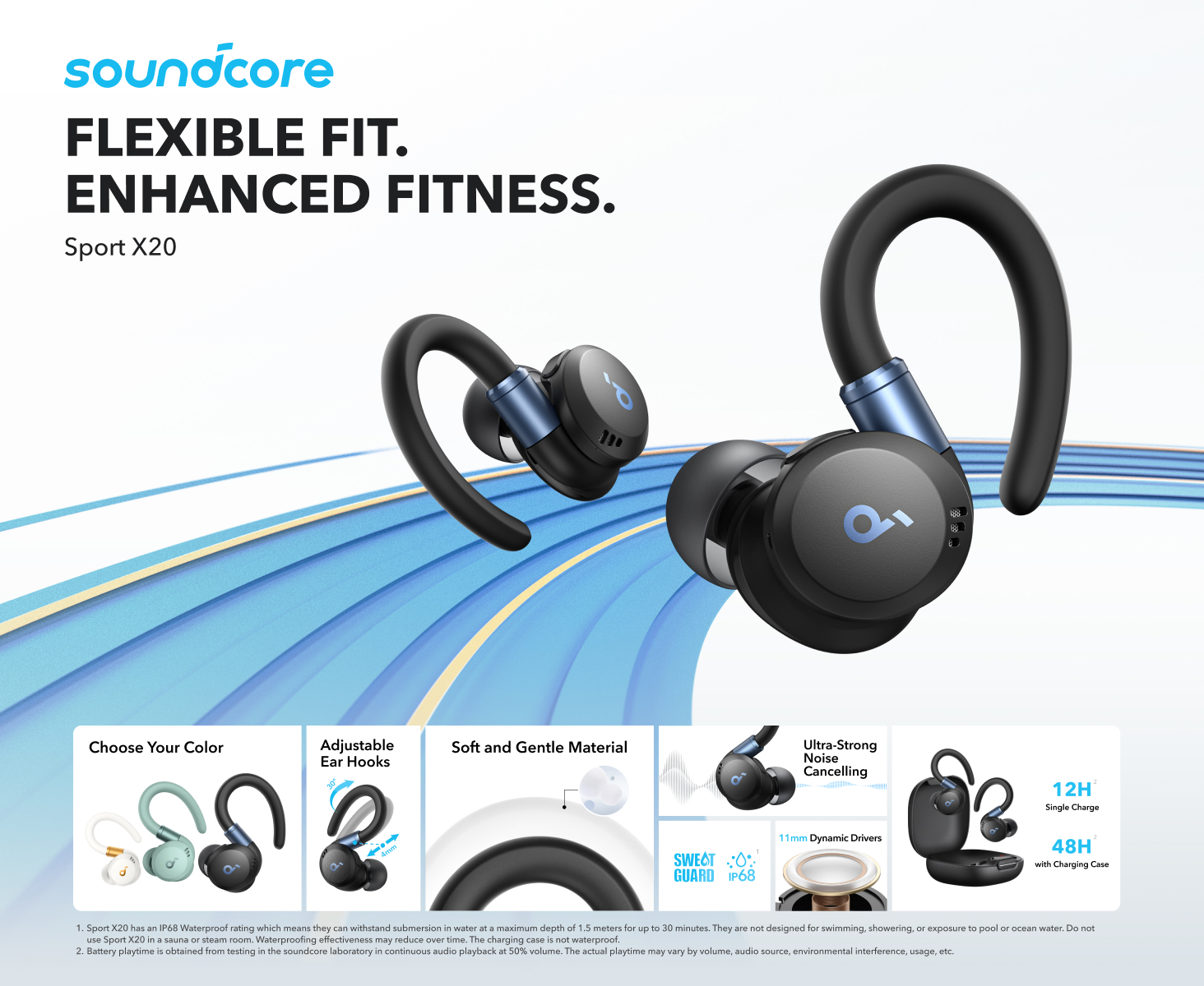 هدفون بی سیم انکر Anker Soundcore Sport X20 A3968 1 Sport X20