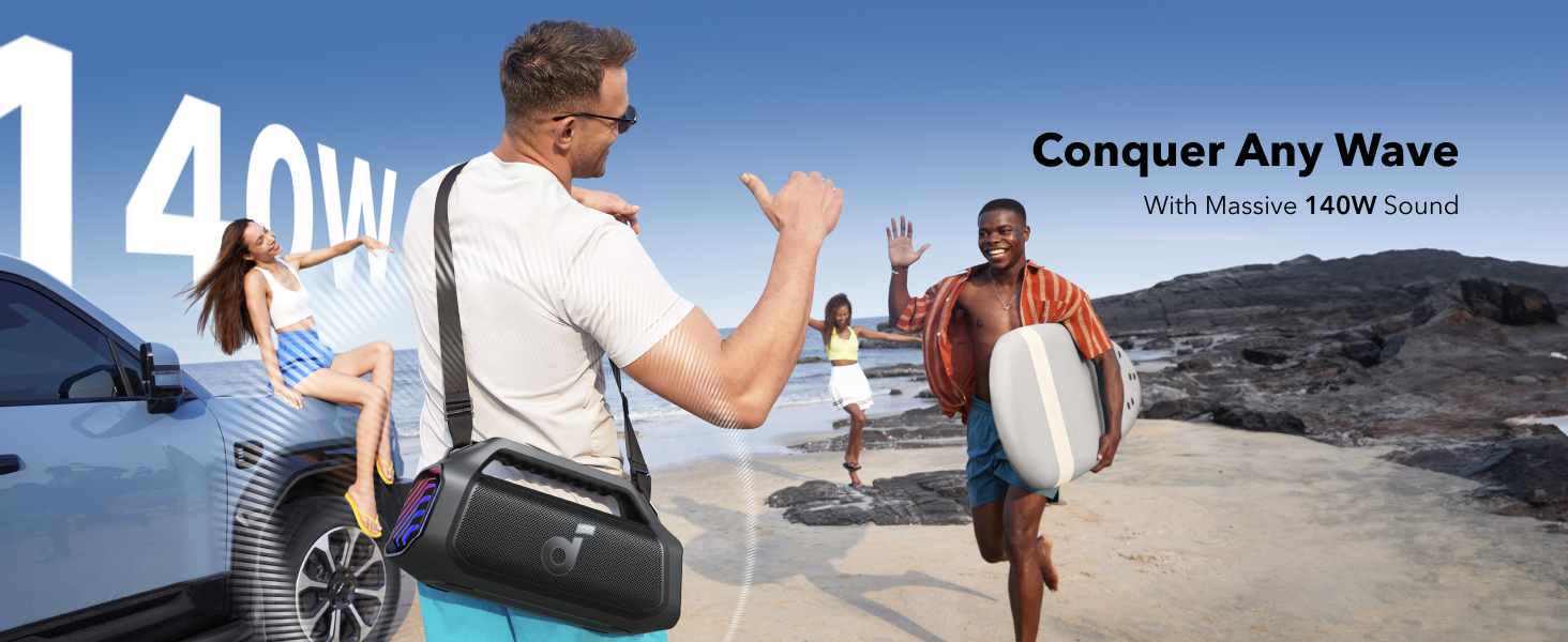 اسپیکر بلوتوثی 140 وات انکر Anker Soundcore Boom 2 Pro A3134 2 اسپیکر بلوتوثی 140 وات انکر Anker Soundcore Boom 2 Pro A3134