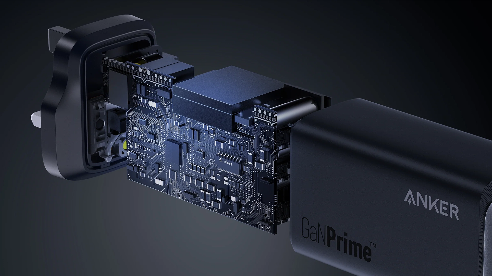 شارژر دیواری 120 وات انکر Anker 737 Charger GaNPrime 120W A2148 UK + مبدل پریز (هدیه) 2 A2148 1