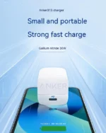 شارژر دیواری 30 وات انکر Anker 313 GaN 30W Charger A2639 + مبدل پریز هدیه - Image 3