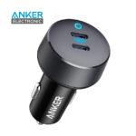 شارژر فندکی 40 وات انکر Anker PowerDrive III Duo USB-C Car Charger A2724