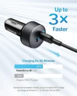شارژر فندکی 40 وات انکر Anker PowerDrive III Duo USB-C Car Charger A2724 - Image 4