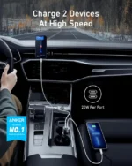 شارژر فندکی 40 وات انکر Anker PowerDrive III Duo USB-C Car Charger A2724 - Image 6