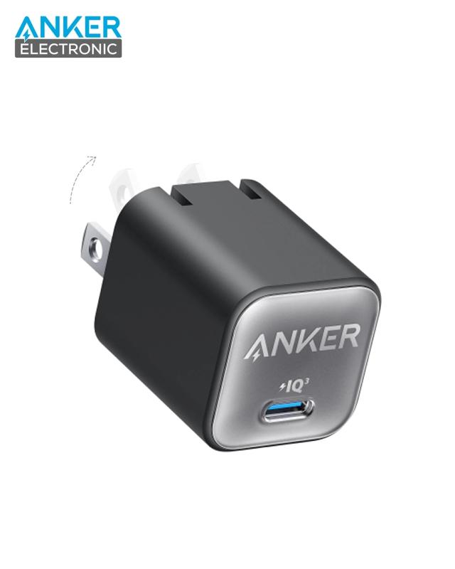 A2147 شارژر دیواری 30 وات انکر Anker 511 Charger Nano 3 30W A2147 US + مبدل پریز (هدیه) - Image 1
