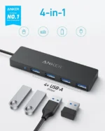 هاب دیتا 4 پورت USB 3.0 انکر  Anker 4-Port Ultra Slim USB 3.0 Data Hub A8309 - Image 3