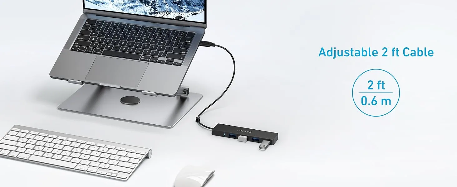 هاب دیتا 4 پورت USB 3.0 انکر Anker 4-Port Ultra Slim USB 3.0 Data Hub A8309 2 A8309 8
