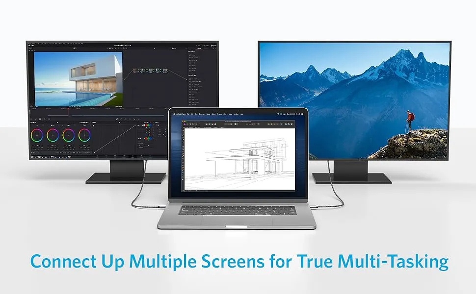 کابل 180 سانتی متر USB-C به HDMI انکر Anker USB C to HDMI Cable 6ft A8730 2 A8730 2 1