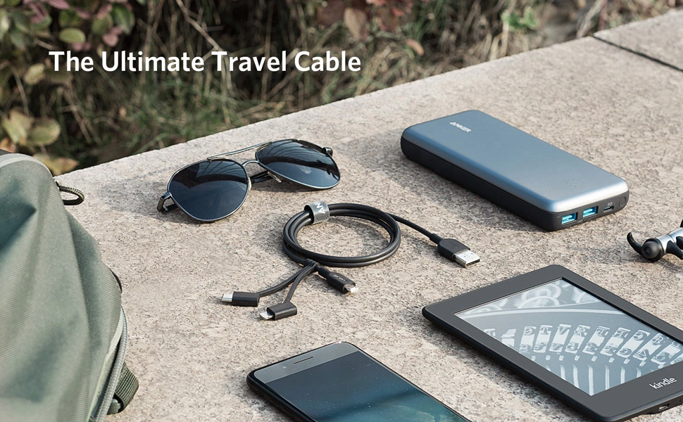 کابل شارژ 3 در 1 انکر Anker PowerLine II 3-in-1 Cable A8436 1 Anker PowerLine II 3 in 1 Cable 2