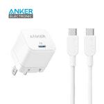 شارژر دیواری 20 وات انکر Anker PowerPort III 20W Cube B2149P22 + کابل USB C