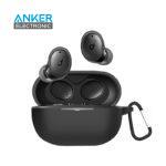 کیس محافظ سیلیکونی هدفون انکر مخصوص Anker Soundcore Life Dot 3i A3982 Silcone Case + آویز فلزی