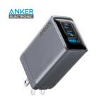 شارژر دیواری 100 وات Anker Prime Charger 100W GaN A2688 پلاگ دوپین تاشو