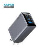 شارژر دیواری 100 وات Anker Prime Charger 100W GaN A2688 پلاگ دوپین تاشو