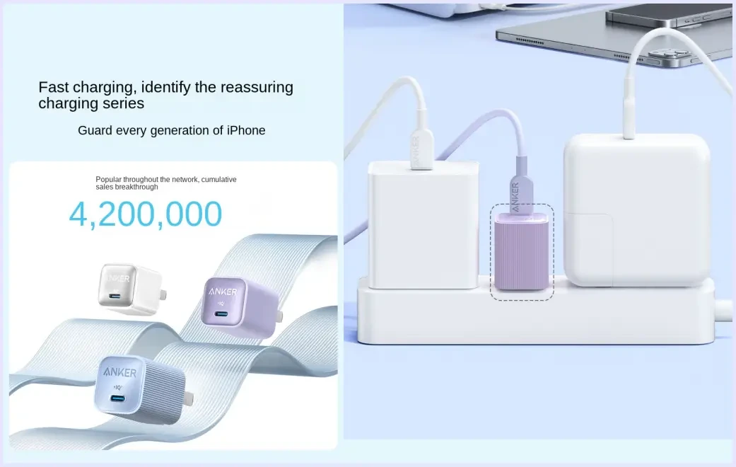 شارژر دیواری 30 وات انکر Anker Nano 30W USB C Adapter A2337 2 2337 2