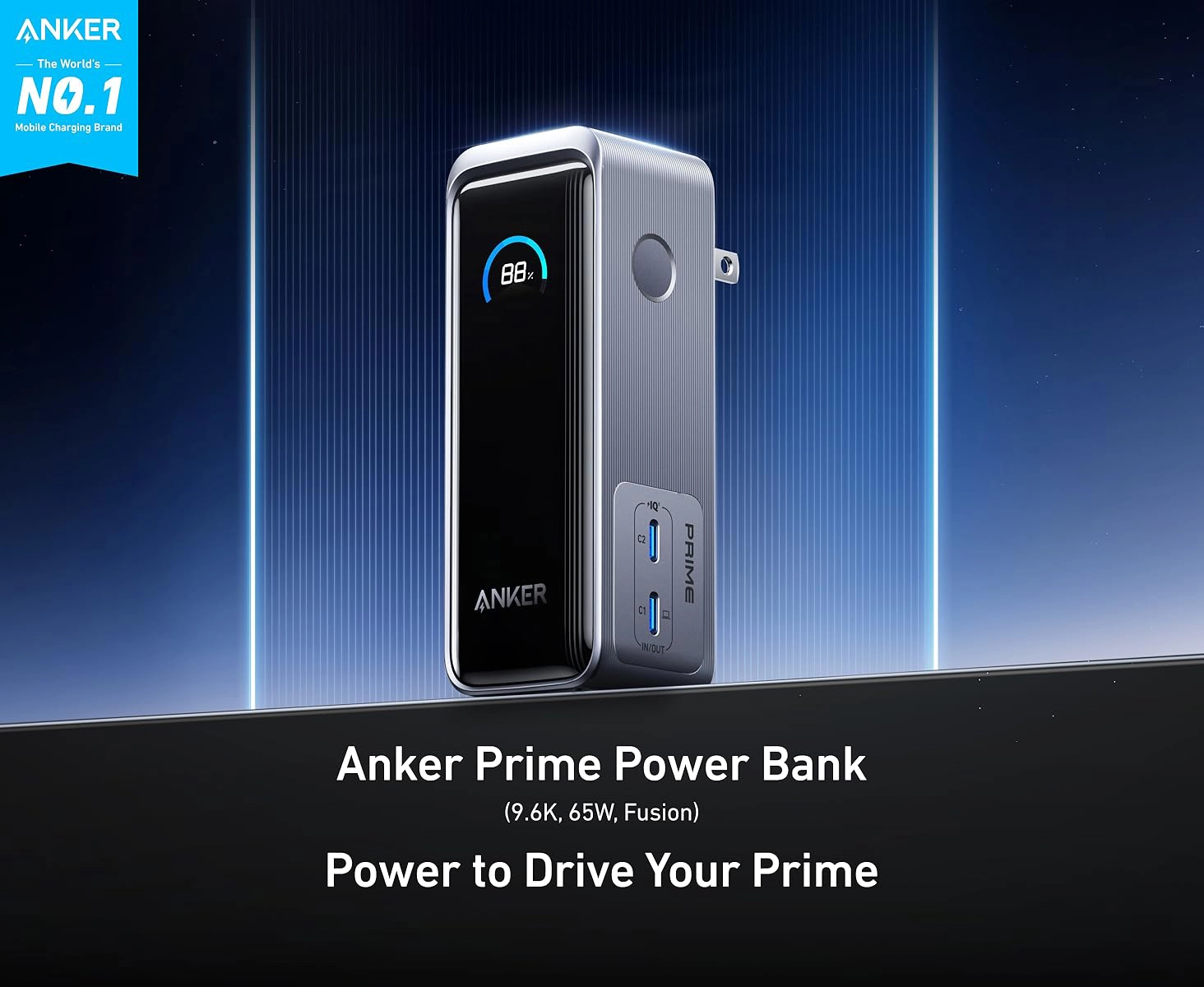 پاوربانک و شارژر 2 در 1 انکر Anker Prime Power Bank 9600mAh A1339 1 A1339