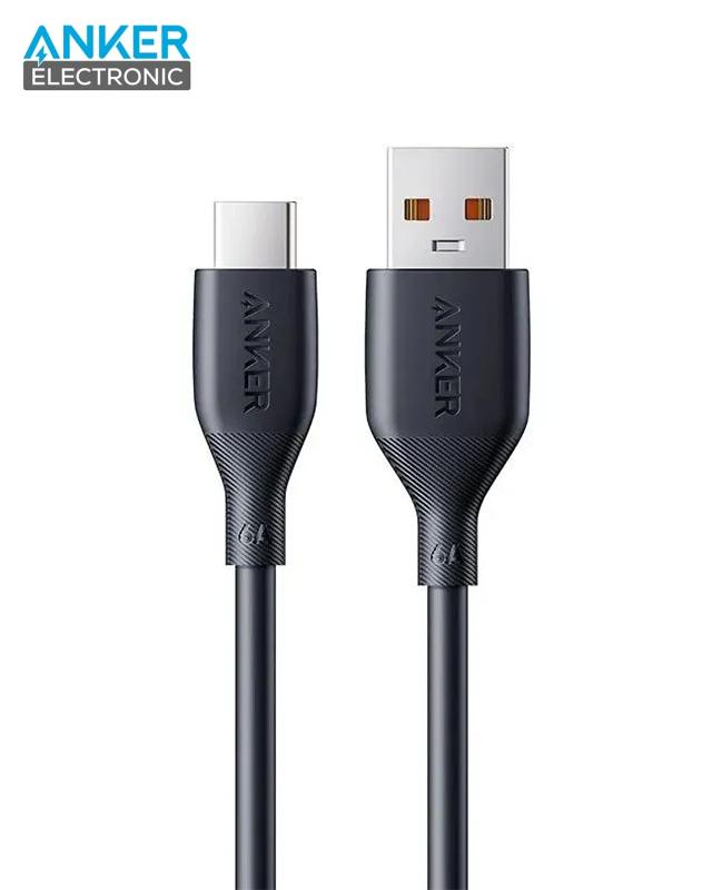 A8001-1 کابل 6 آمپر USB A به USB C انکر Anker USB-A to USB-C 6A Cable A8001 - Image 1