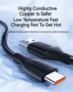 کابل 6 آمپر USB A به USB C انکر Anker USB-A to USB-C 6A Cable A8001 - Image 4