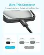 کابل 150 سانتی متر USB C به USB C انکر Anker Zolo USB C to USB C Cable A8060 - Image 2