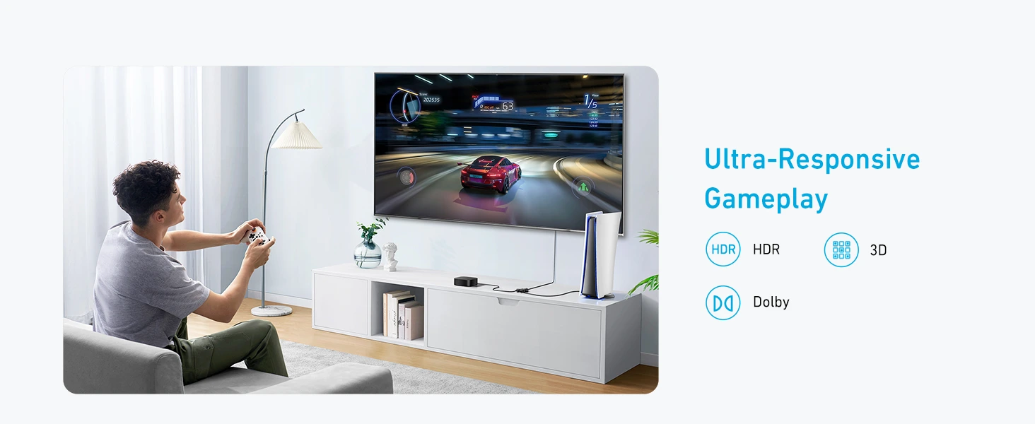 سوئیچ 1 به 2 HDMI انکر Anker HDMI Switch A83H1 2 A83H1 7