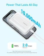 پاوربانک  10000 میلی آمپر انکر Anker Zolo Magnetic Power Bank 10000mAh A1684 - Image 5