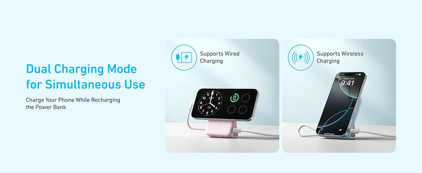 پاوربانک 10000 میلی آمپر مگ سیف انکر Anker Zolo Magnetic 10000mAh Power Bank A1685 4 A1685 6