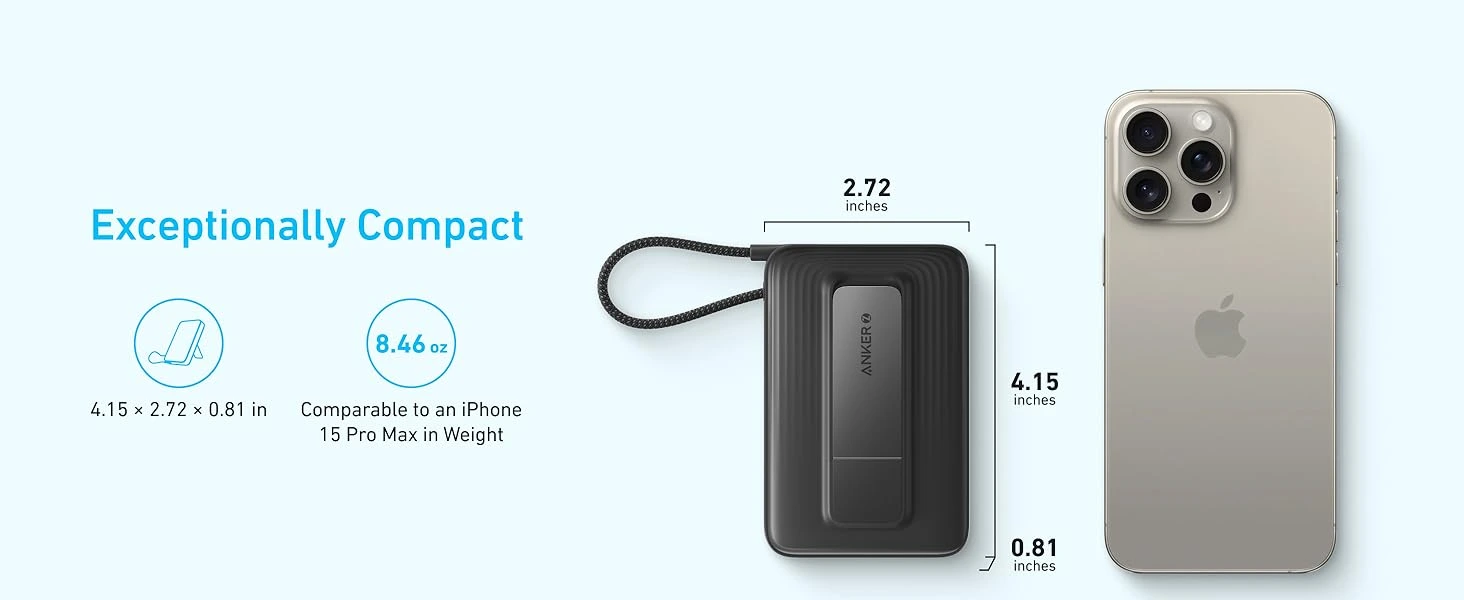 پاوربانک 10000 میلی آمپر مگ سیف انکر Anker Zolo Magnetic 10000mAh Power Bank A1685 2 A1685 8