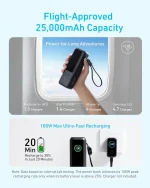 پاوربانک 25000 میلی آمپر انکر Anker Power Bank 25000mAh 165W A1695 - Image 2