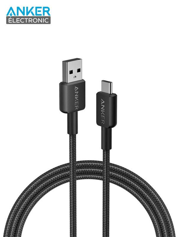 A81H6 کابل 180سانت USB A به USB C انکر Anker 322 USB-A to USB-C Cable Braided 1.8m A81H6 - Image 1