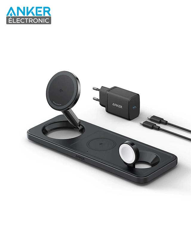 B25M1 شارژر وایرلس 3 در 1 انکر Anker MagGo Wireless Charging Station 3 in 1 B25M1311 - Image 1