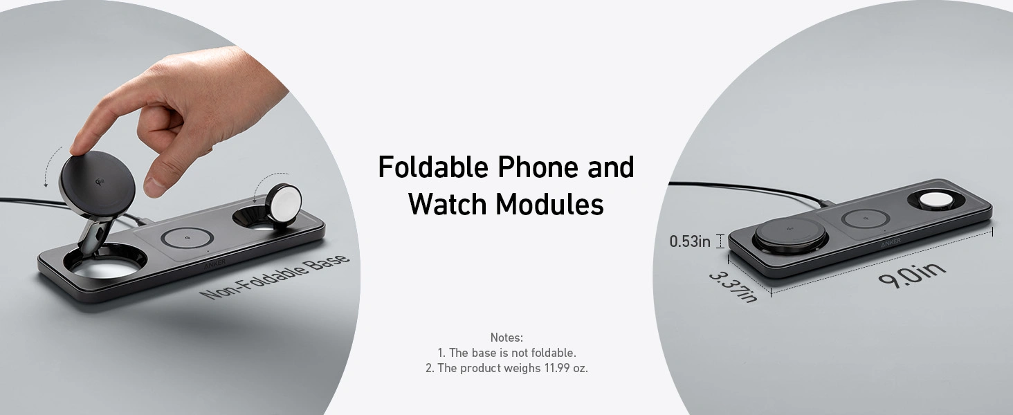 شارژر وایرلس 3 در 1 انکر Anker MagGo Wireless Charging Station 3 in 1 B25M1311 5 B25M1311 8