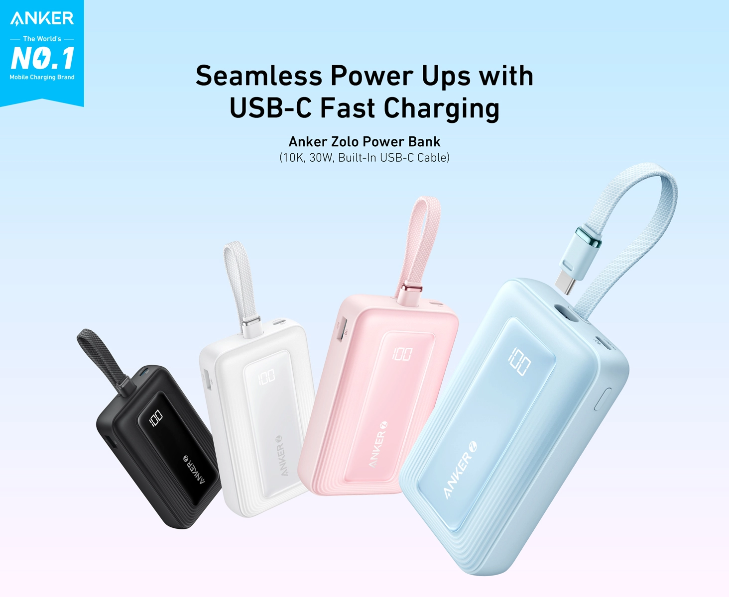 پاوربانک 10000 میلی آمپر انکر Anker Zolo Power Bank 10000mAh A1688 1 A1688 4