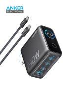 شارژر دیواری 140 وات انکر Anker Charger 140W with USB-C Cable B2697 US دوپین تاشو