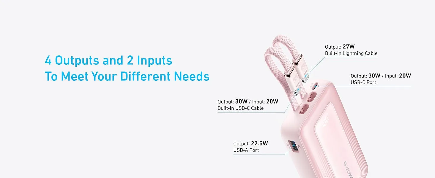 پاوربانک 20000 میلی آمپر انکر Anker Zolo Power Bank, 20,000mAh 30W A1681 3 A1681 12