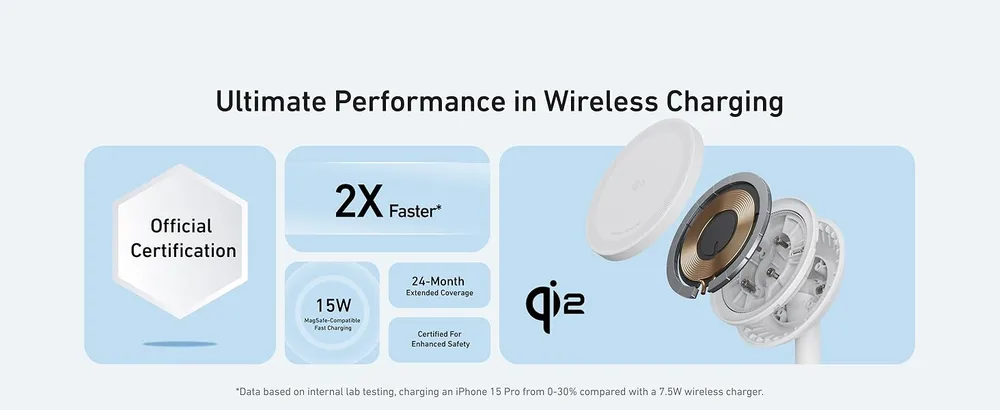 شارژر وایرلس 15 وات انکر Anker MagGo Wireless Charger (Stand) A25X1 2 a25x1 9