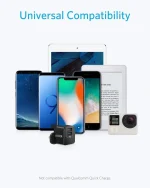 شارژر دیواری دو پورت انکر Anker PowerPort Mini A2620 Wall Charger UK + مبدل پریز هدیه - Image 4