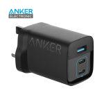 شارژر دیواری 67 وات انکر Anker Powerport 336 67W USB C Gan Charger A2674K11 UK + مبدل پریز هدیه