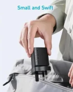 شارژر دیواری 67 وات انکر Anker Powerport 336 67W USB C Gan Charger A2674K11 UK + مبدل پریز هدیه - Image 5