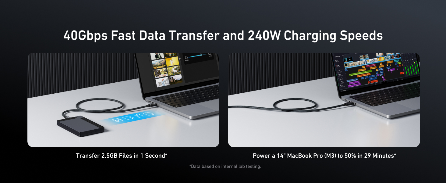 کابل تاندربولت 40 گیگابیت انکر Anker Prime Thunderbolt 4 Cable A84N0 2 کابل Anker Prime Thunderbolt 4 Cable A84N0