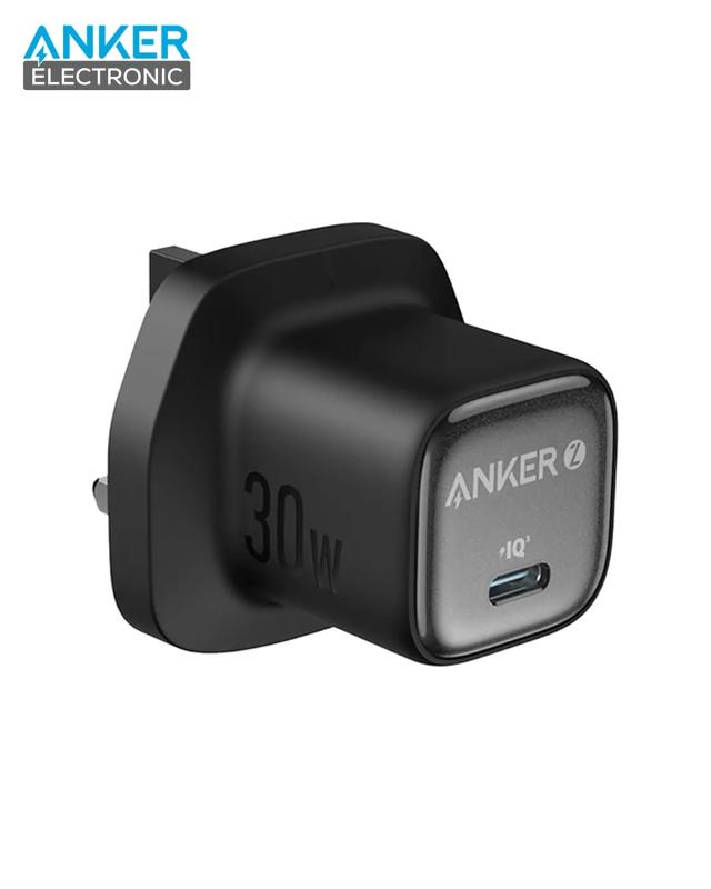 A2698-1 شارژر دیواری 30 وات انکر Anker Zolo GaN Compact Charger 30W A2698 UK سه پین - Image 1