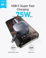 شارژر فندکی 75 وات انکر Anker USB-C Car Charger 75W A2738 - Image 2