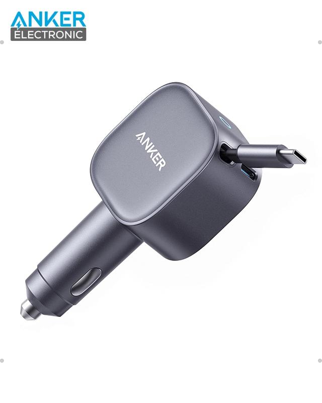 A2738 شارژر فندکی 75 وات انکر Anker USB-C Car Charger 75W A2738 - Image 1
