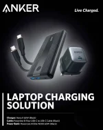 پکیج شارژر لپ تاپ و موبایل انکر Anker Live Charged Laptop Charging Solution - Image 2