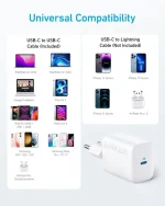 شارژر دیواری 30 وات انکر Anker 312 Charger 30W A2640 EU دوپین ایران - Image 6