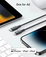 کابل USB C به لایتنینگ 180cm انکر Anker 542 USB-C to Lightning Cable A80B6 - Image 3