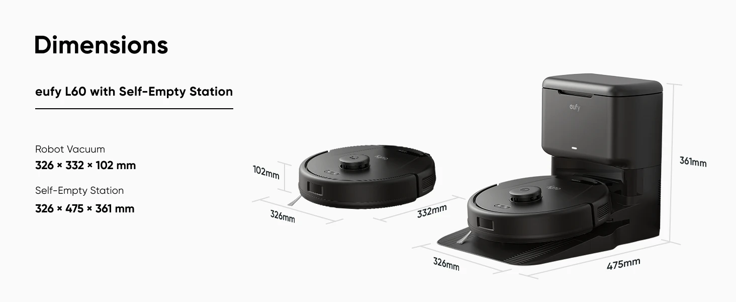 جارو رباتیک انکر مدل Anker Eufy L60 Hybrid Robot Vacuum with Self Empty Station T2278 2 Anker Eufy L60 Hybrid Robot Vacuum