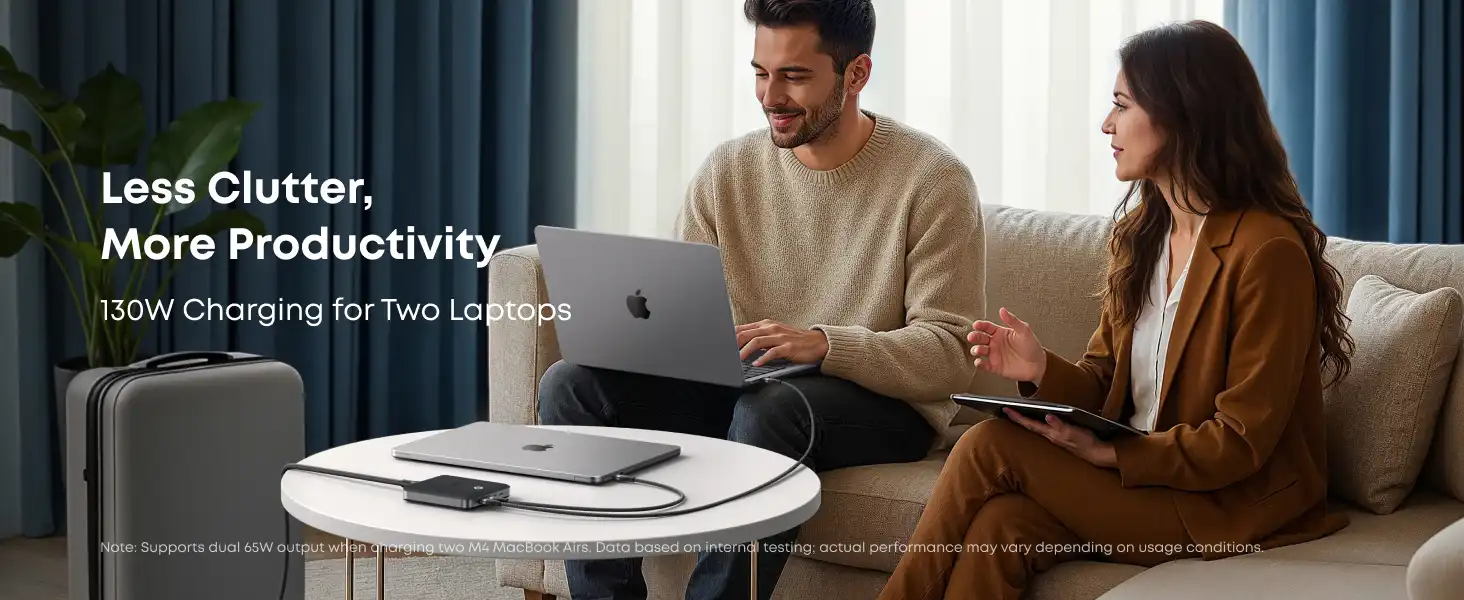 شارژر رومیزی انکر Anker Charger 6 Ports GaN A2155 130W 3 شارژر رومیزی انکر Anker Charger 6 Ports GaN 130W